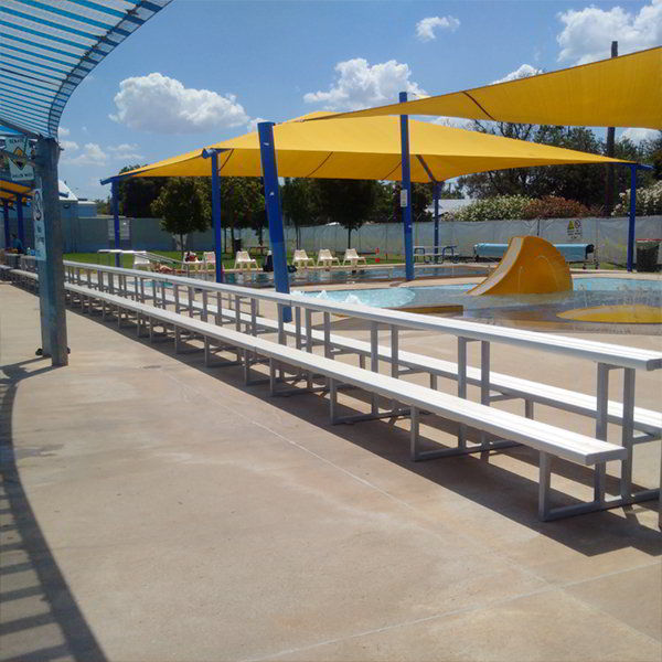 Felton 3 Tier Tiered Seating at Forbes Swimming Pool