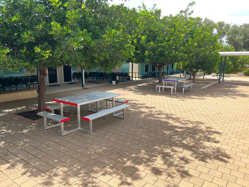 Aluminium Jumbo Park Setting in St Lawrence's School