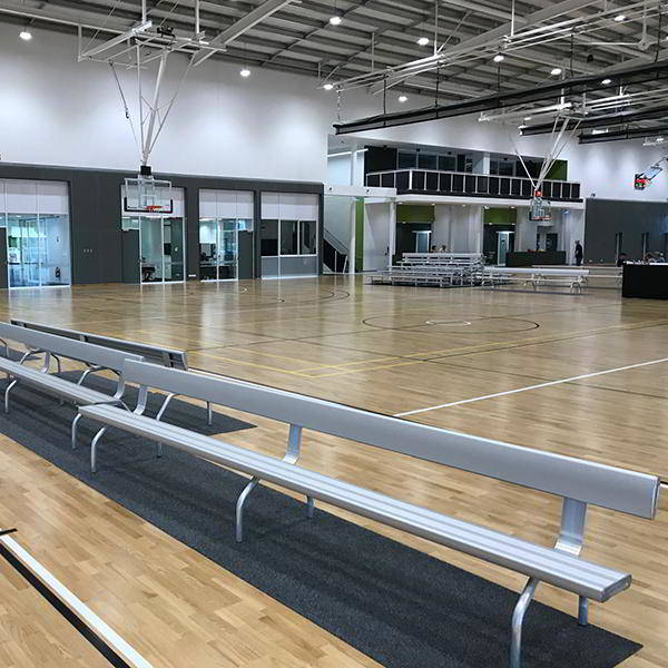 Felton Free Standing Bench Seat with Back Rest at Wanneroo Basketball Association