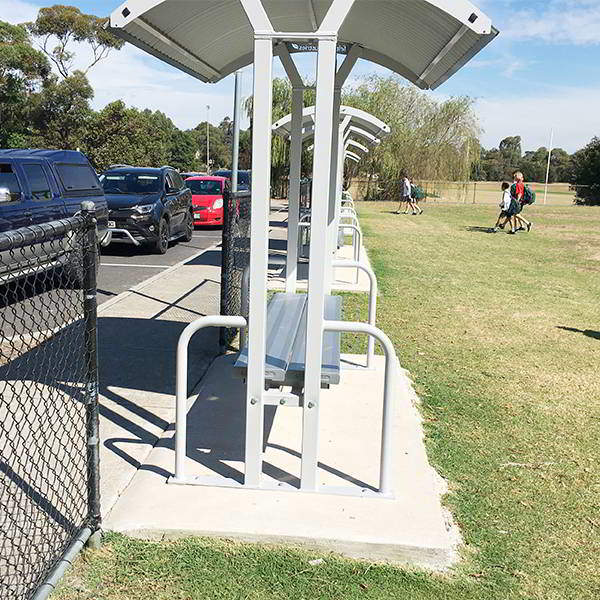 Felton Double Bench Shelter at Aquinas College