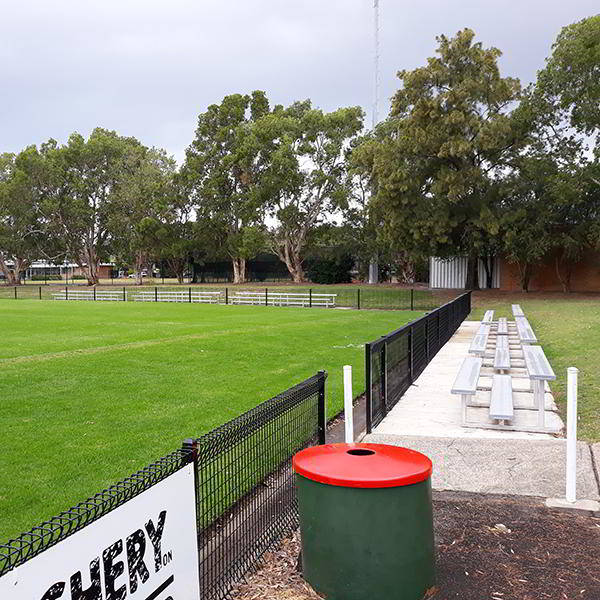 Felton 2 Tier Tiered Seating at Adamstown Sportsground