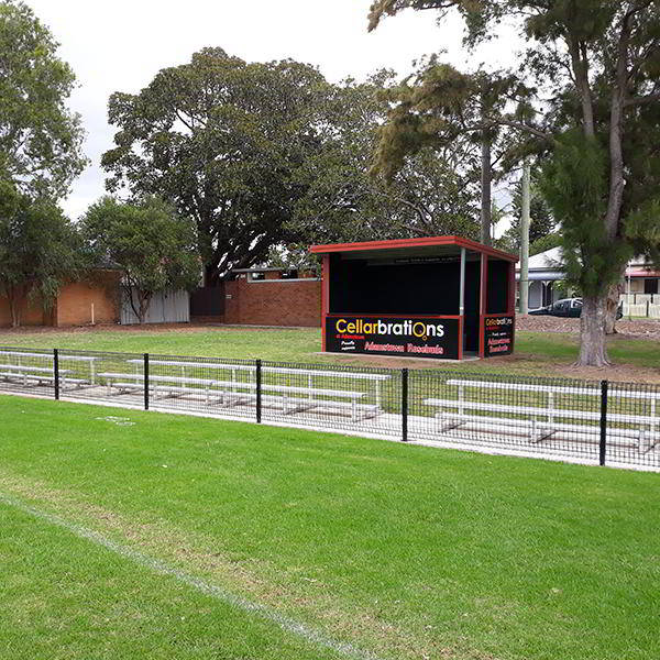 Felton 2 Tier Tiered Seating at Adamstown Sportsground