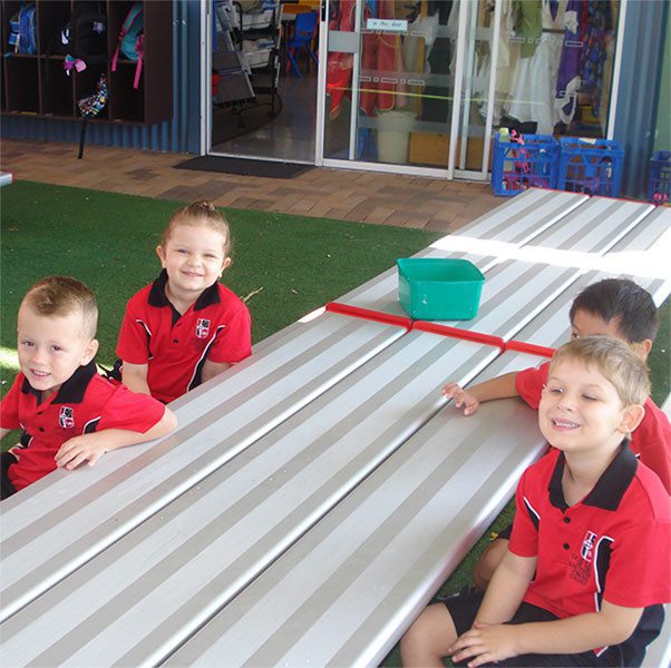 Felton Ezyseat Lunch Setting at Our Lady of the Southern Cross College