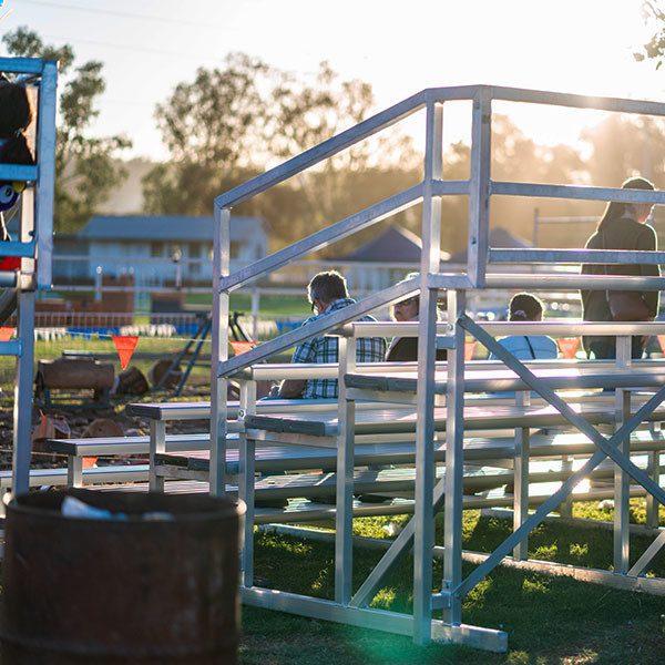 Felton 5 metres 6 Tiers Grandstands at Gunnedah Showground