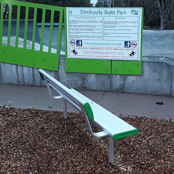 Above Ground Seat with Backrest Felton Industries Hindmarsh Council