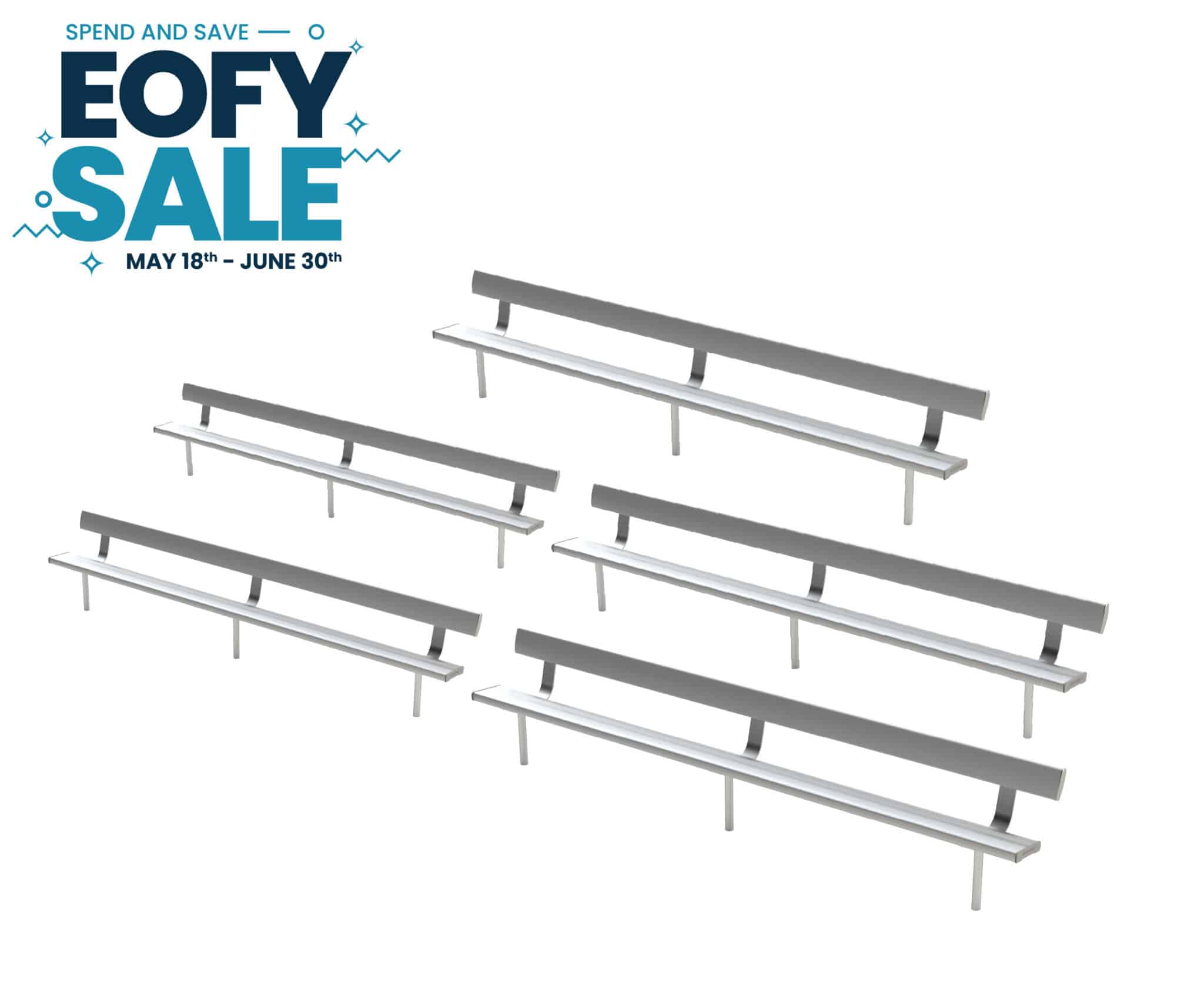 In-Ground Bench Seat With Backrest - Save Up to 10%