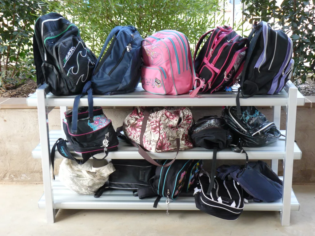 School bag rack sale