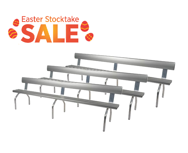 Buy 3 Save 10% off - Free Standing Bench Seat With Back Rest