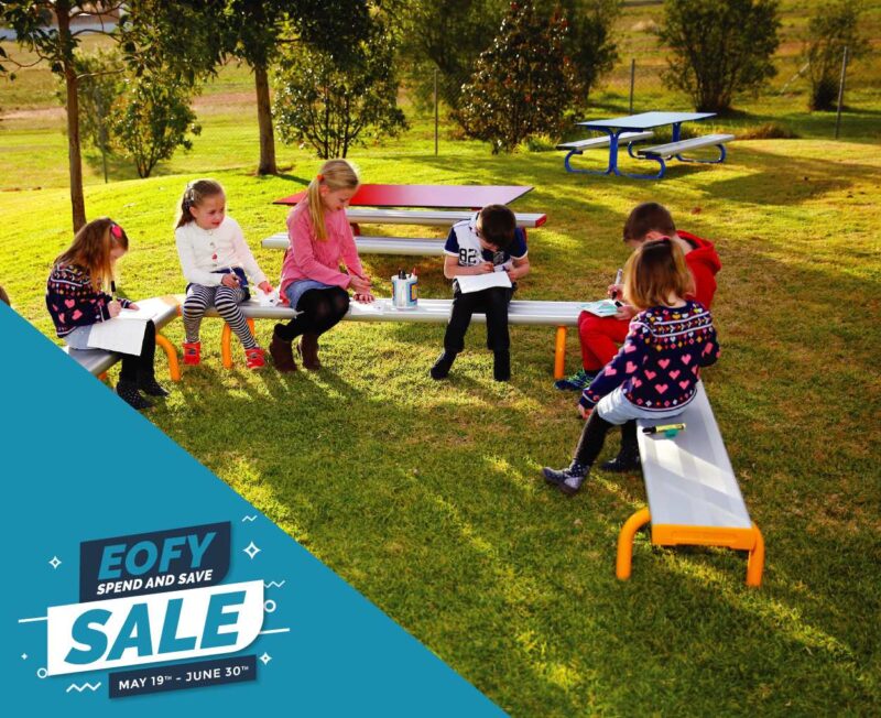 Kids Free Standing Stackable Bench Seat