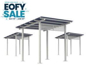 3x3 Aluminium Skillion Shelter - Save Up to 15%