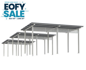 6x3 Aluminium Skillion Shelter - Save Up to 15%