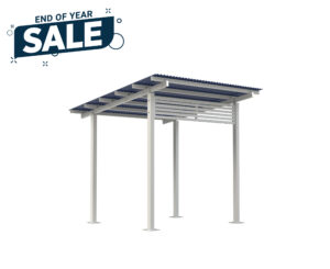 4x4 Aluminium Skillion Shelter - Up to 20% Discount
