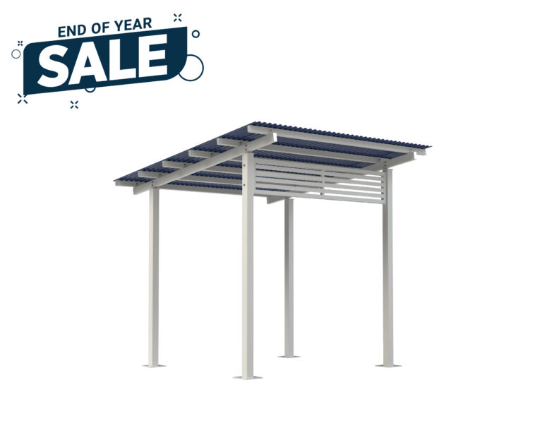 4x4 Aluminium Skillion Shelter - Up to 20% Discount