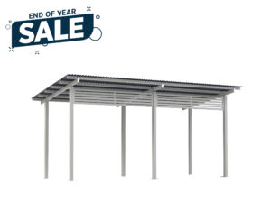 6x3 Aluminium Skillion Shelter - Up to %20 Discount