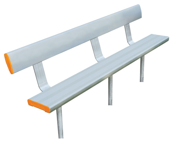In-Ground Bench Seat With Backrest