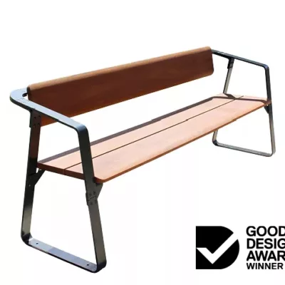 Ribbon Bench Seat with Backrest