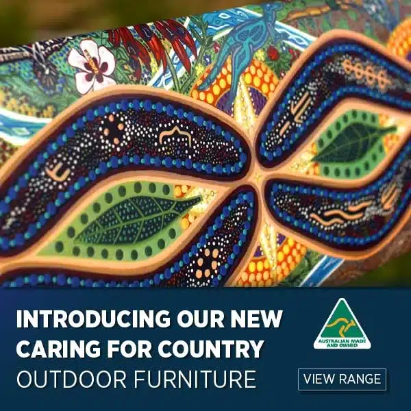Caring for Country indigenous outdoor furniture range Felton