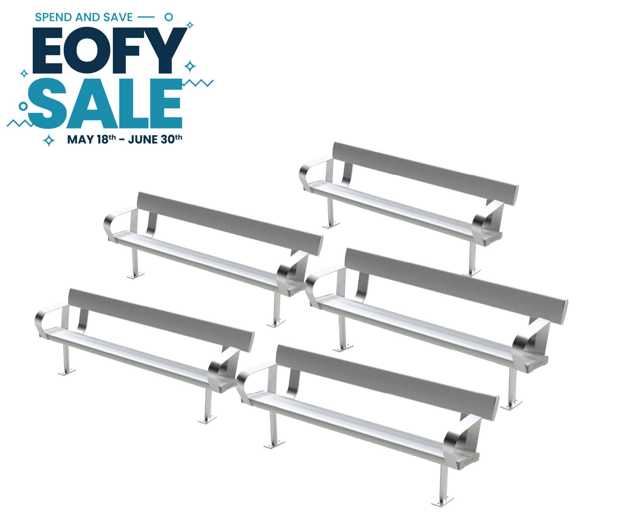 Above Ground Bench Seat With Backrest and Arm Rests - Save Up to 10%
