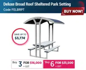 EOFY 2024 Deluxe Broad Roof Sheltered Park Setting