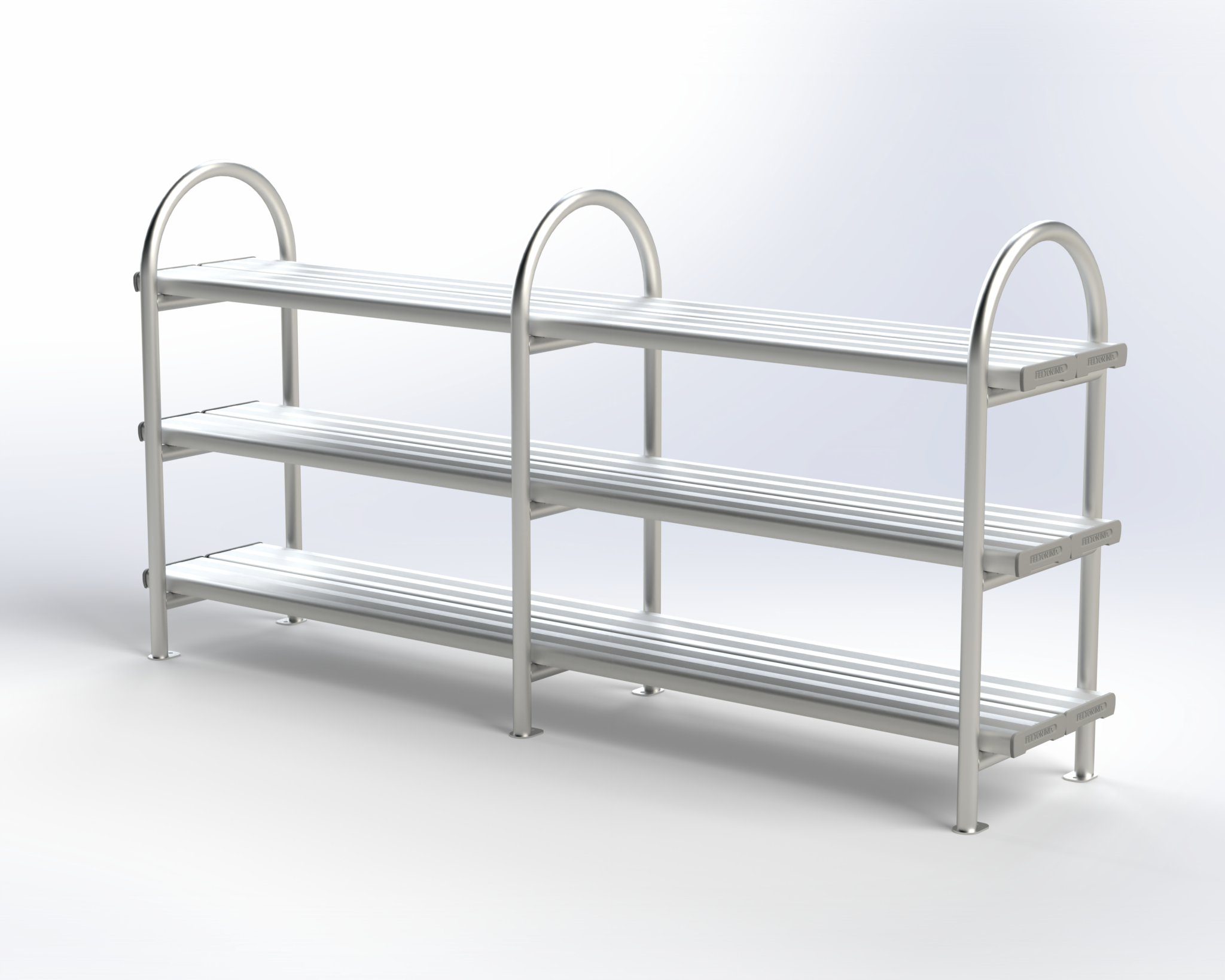 3-Tier Round Frame Bag Rack | Felton Industries