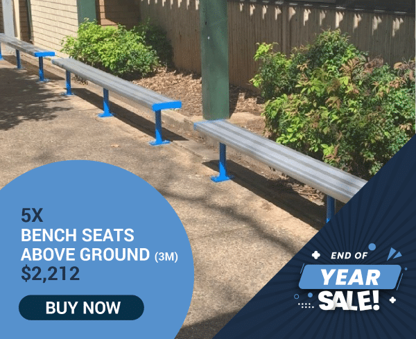 bench seats above ground 3m