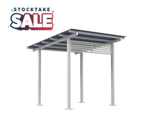 4x4 Aluminium Skillion Shelter