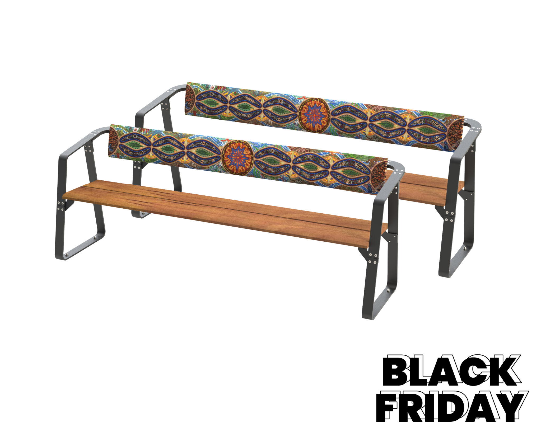 Barradam-bang Bench Seat with Backrest - Buy 2 save 10%!