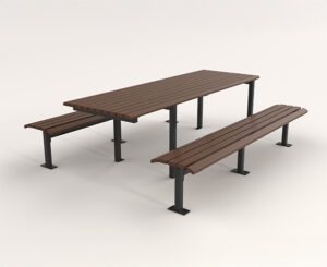 Avoca Bench and DDA Table Park Setting