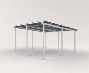6x6 Aluminium Skillion Shelter