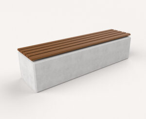 Avoca Concrete Mounted Bench